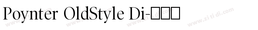 Poynter OldStyle Di字体转换